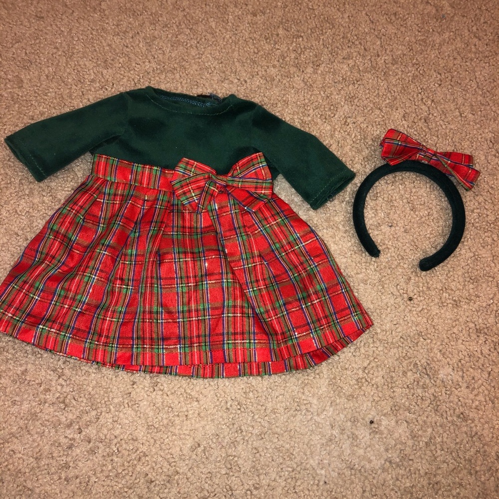 Bitty Baby Christmas Dress
